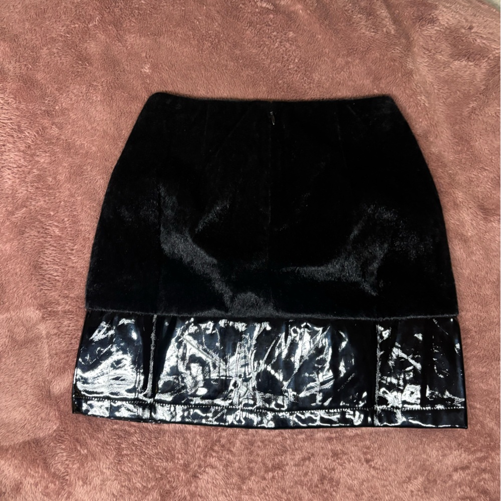 Rehab Luxe Black Faux Fur Jacket - Picture 3 of 8